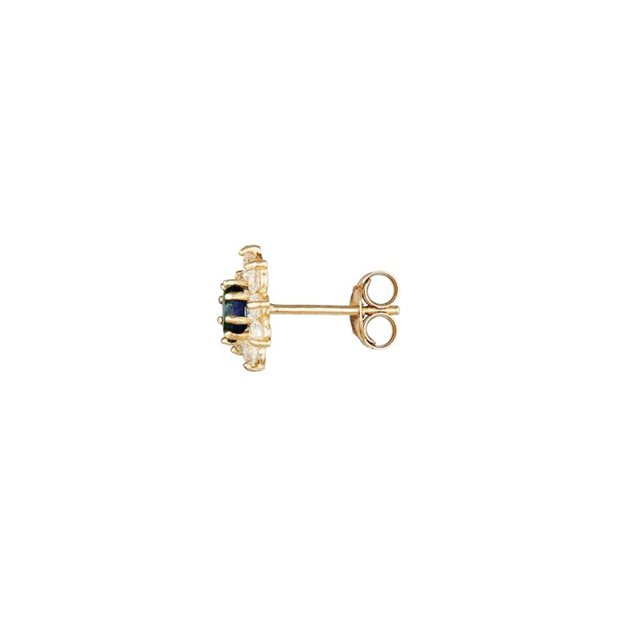 Boucles d'oreilles Or Jaune 375/1000 et Pierres Precieuses Boucles d'oreilles Or Jaune et Pierres Precieuses