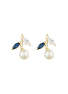 Boucles d'oreilles Or jaune 375/1000 et pierres
