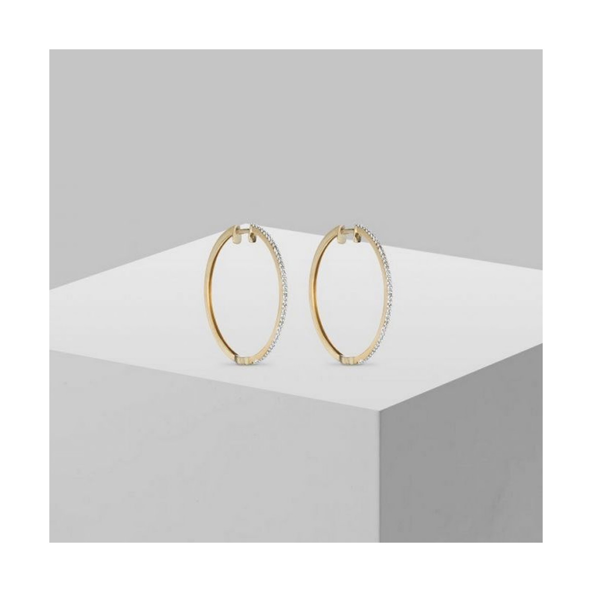 Boucles d'oreilles Or Jaune et Diamant Boucles d'oreilles "Lumineuse" Or jaune et Diamant