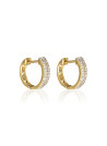 Boucles d'oreilles Or Jaune et Diamant
