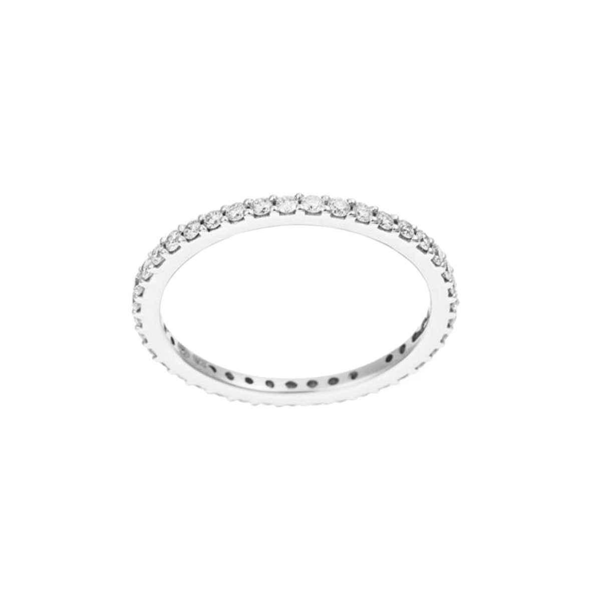 Bague "Tour Complet Lumineux" Or blanc et Diamants Bague "Adoration Divine" Or blanc et Diamant