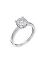 Solitaire "Brillant Lucia" Or blanc et Diamants