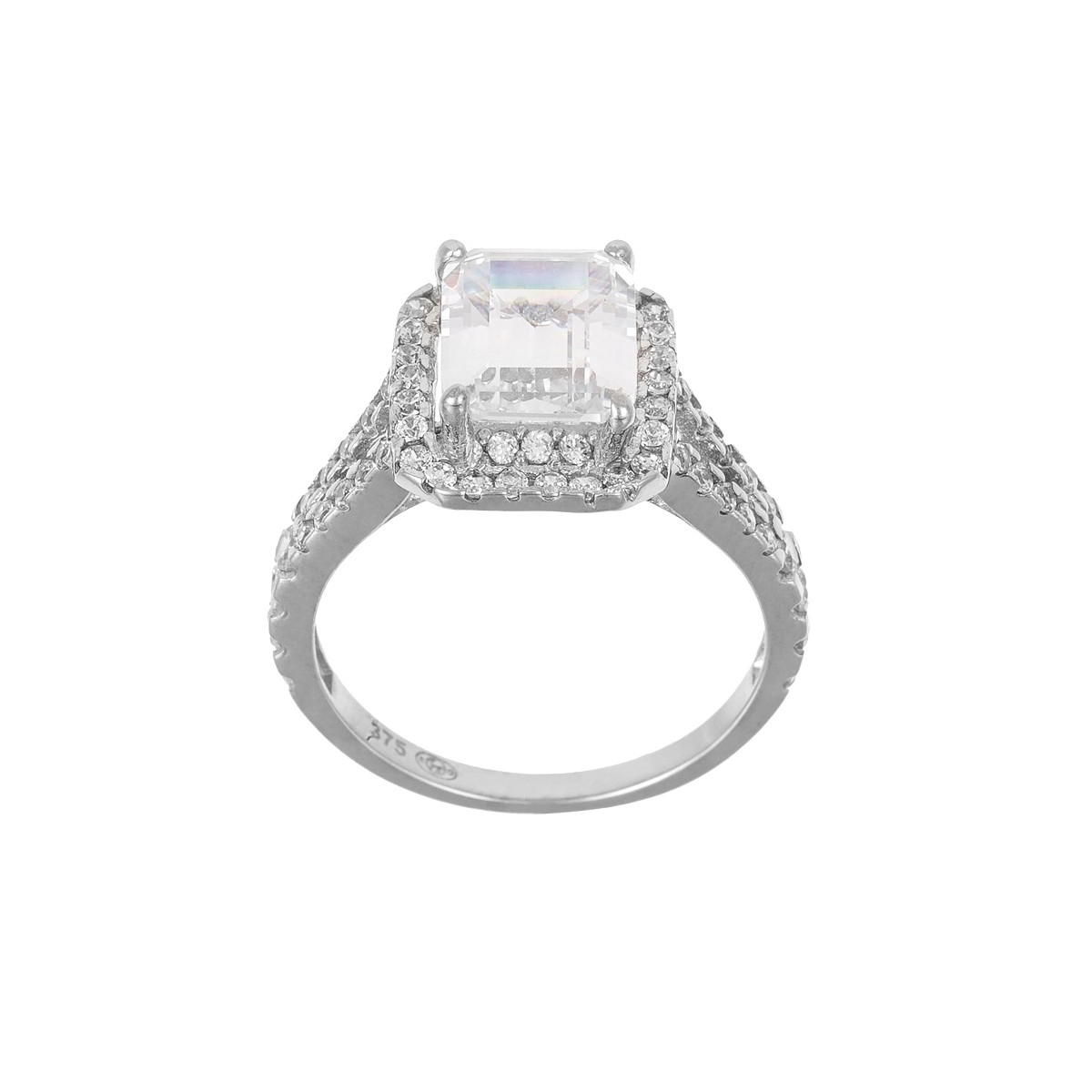 Bague "Soie" Or blanc
