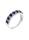 Bague "Sitra Saphir" Or blanc et Diamants