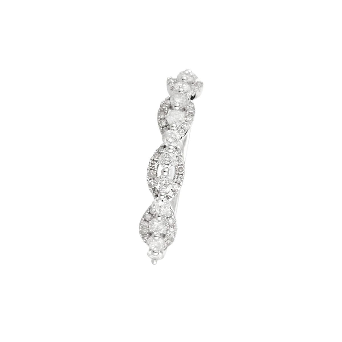 Bague "Sirabe" Or blanc et 61 Diamants Bague Alliance "Sirabe" Or blanc et Diamants