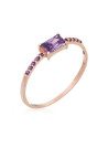 Bague "Rose Quartz" Or rose