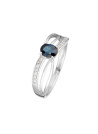 Bague "René Saphir" Or blanc et Diamants