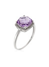 Bague "Pukhet Améthyste" Or blanc et Diamants