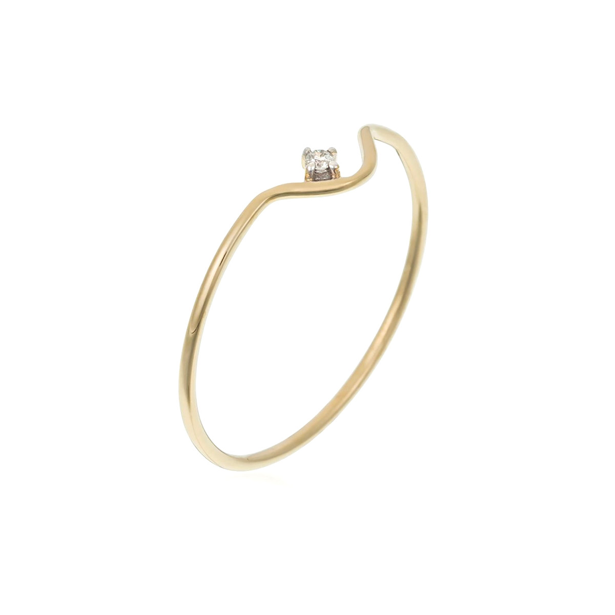 Bague "Pudeur" Or jaune et Diamants Bague "Destin Noble" Or jaune et Diamant