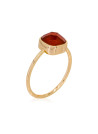 Bague doré"Ella" Agate rouge