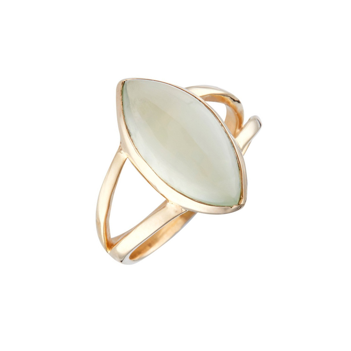 Bague doré "Victoire" Préhnite Bague "Chronella" Préhnite Laiton doré