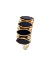 Bague doré "Reina" Onyx