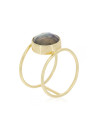 Bague doré "Nicole"Labradorite