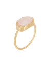 Bague doré "Lisa" Quartz Rose
