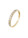 Bague Or jaune et Diamants demi-tour