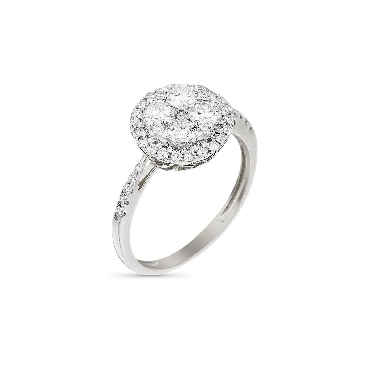 Bague "Pompadour" Or blanc et Diamants Bague "Aspirante" Or blanc et Diamant