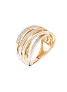 Bague "Méli-mélo" Or jaune et Diamants