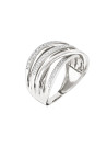 Bague "Méli-mélo scintillant" Or blanc et Diamants