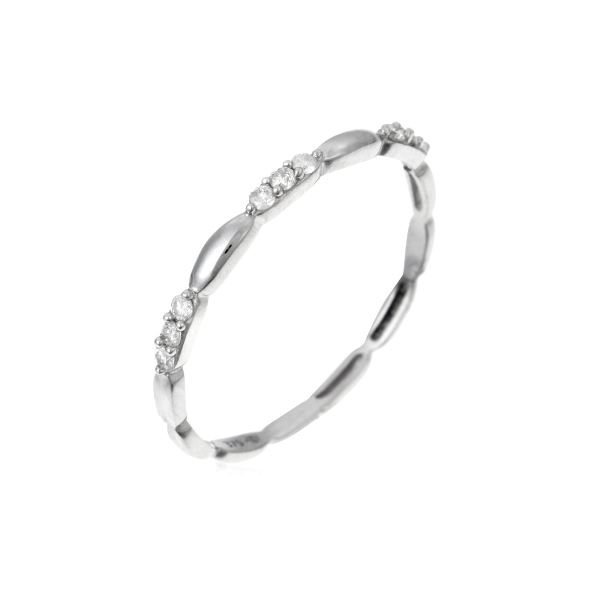 Bague "Kulim" Or blanc et Diamants Bague "Kulim" Or blanc et Diamants