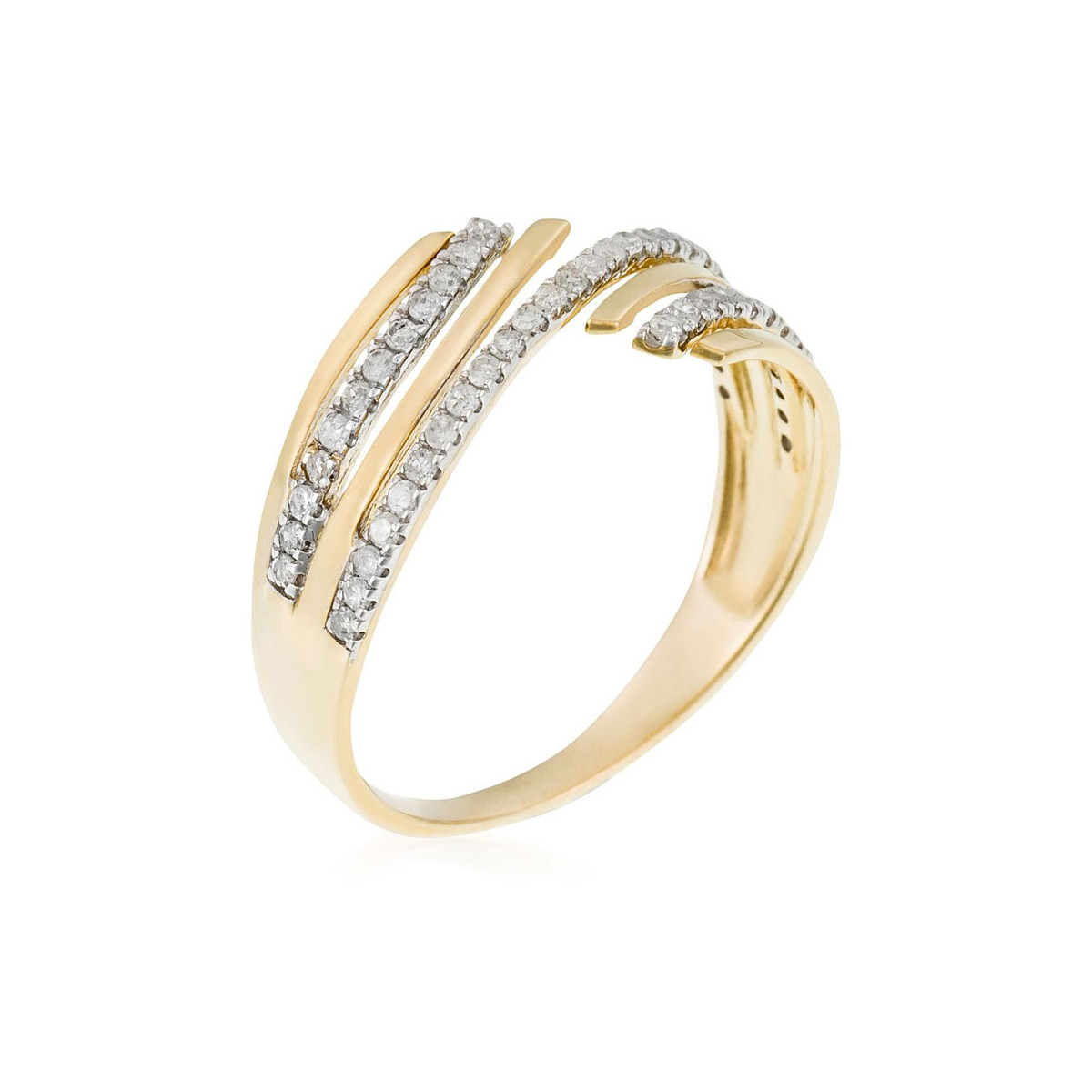 Bague "Divina" Or jaune et Diamants