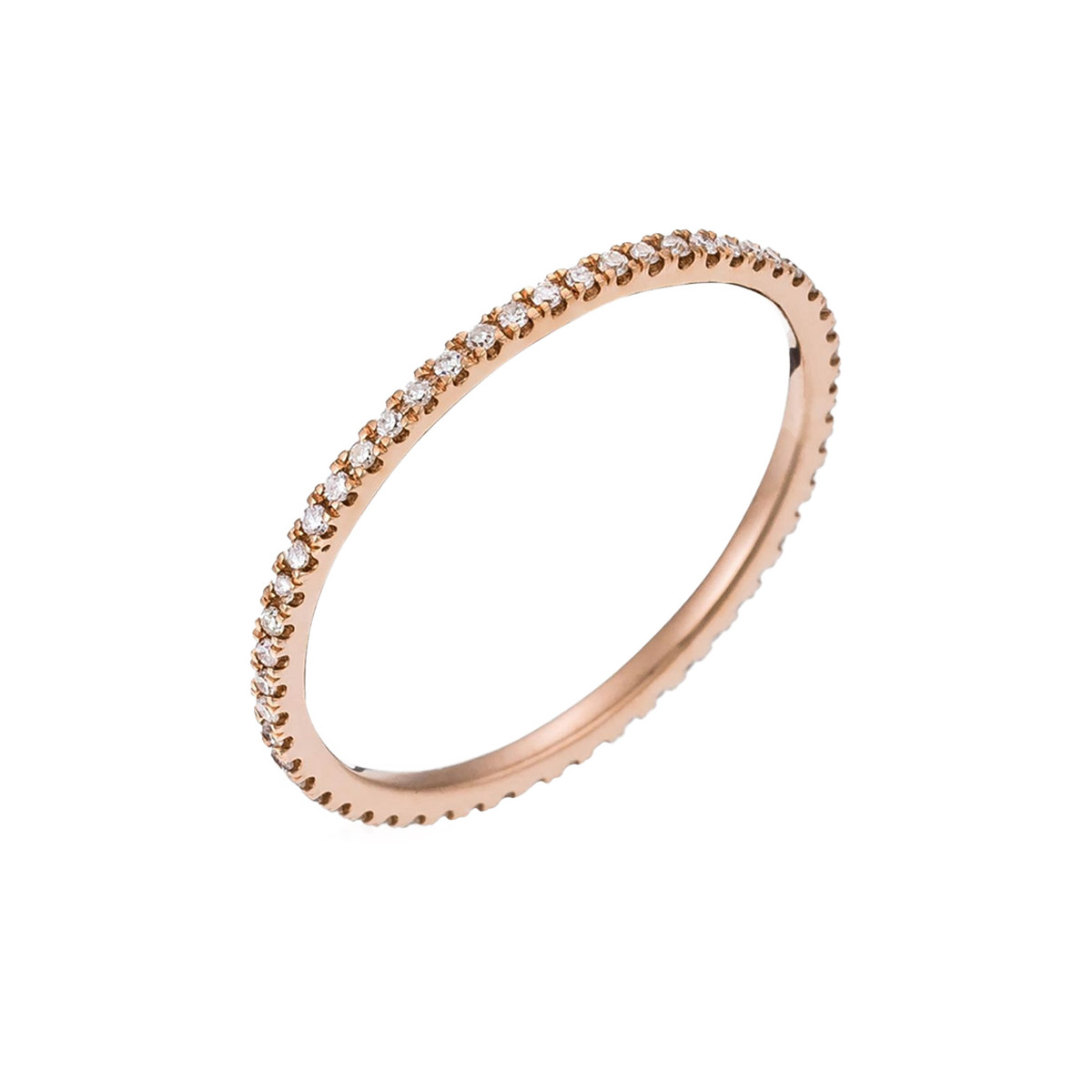 Bague "Belle Alliance Tour Complet" Or rose et Diamants Bague "Athéna Antique" Or rose et Diamant