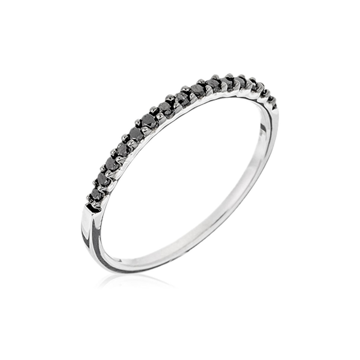 Bague demi-tour "Alliance Sobriété Saphir" Or blanc et Diamants Bague "Amour Gracieux" Or blanc et Diamant