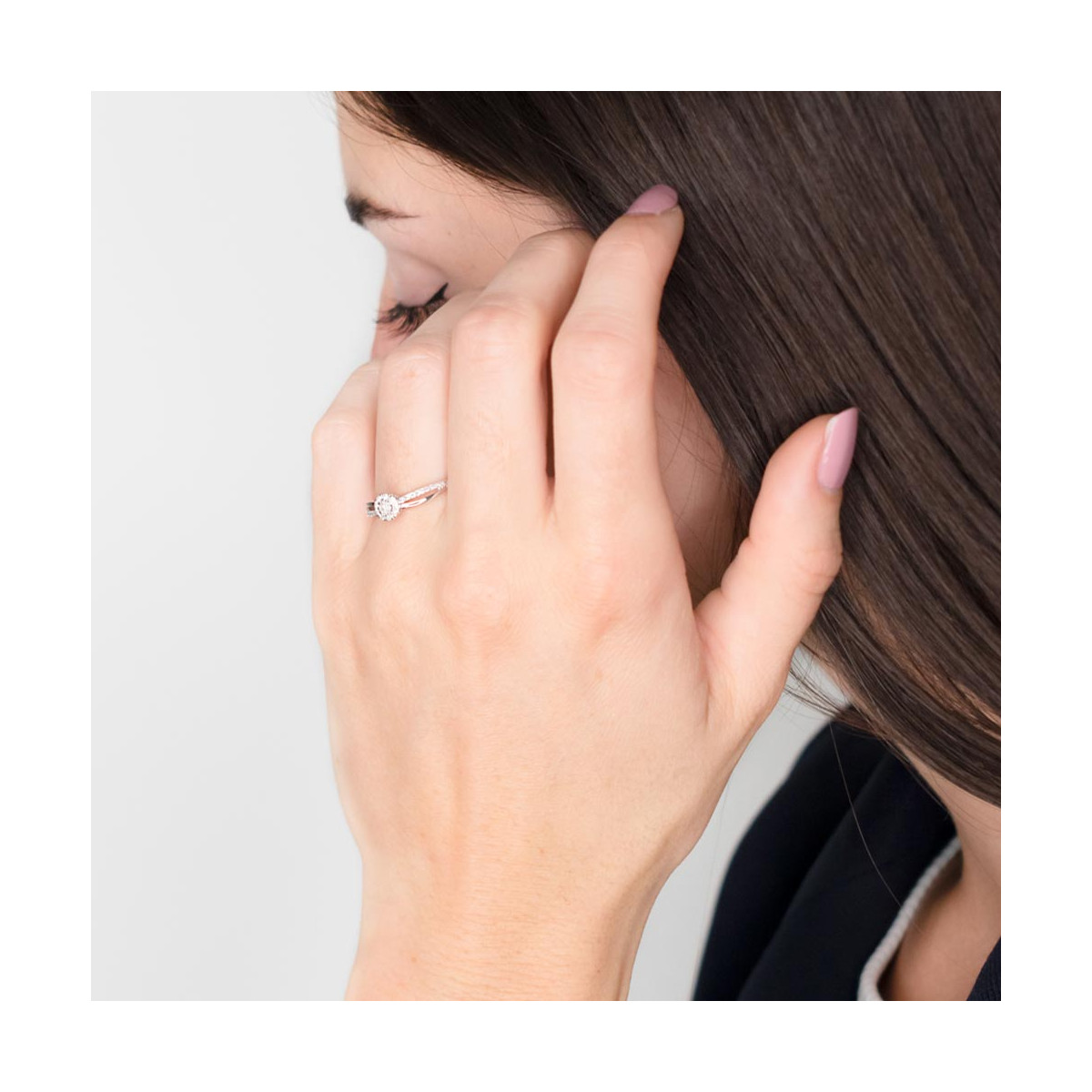 Bague "L'élue" Or blanc et Diamants Bague " Héloïse" Or blanc et Diamant
