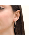 Boucles d'oreilles Or Rose et Diamant