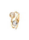 Bague doré "Cléa" Améthyste verte