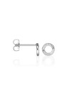 Boucles d'oreilles Or Blanc et Diamant