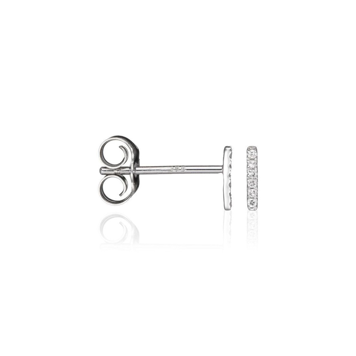 Boucles d'oreilles Or Blanc et Diamant