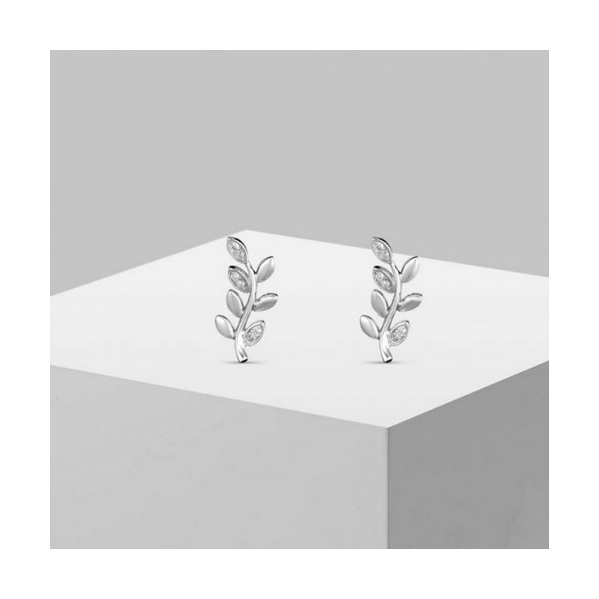 Boucles d'oreilles Or Blanc et Diamant Boucles d'oreilles Or Blanc et Diamant
