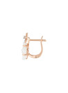 Boucles d'oreilles Or Rose "FLORAISONS" Diamants 0,07 carat
