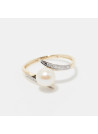 Bague "Fenoa Perle" Or jaune et Diamants