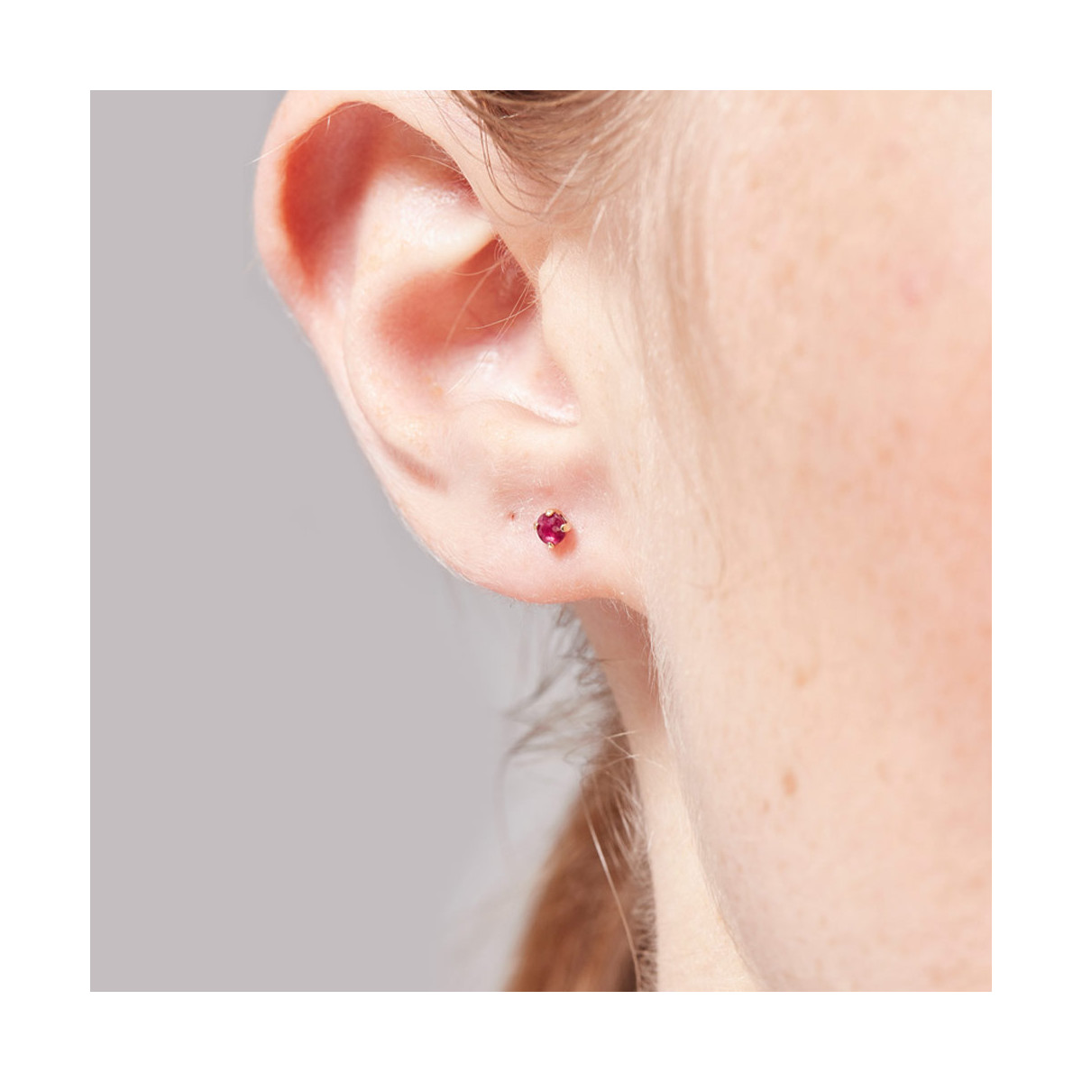 Boucles d'oreilles Or Jaune 375/1000 et Pierres Precieuses Boucles d'oreilles "Somptueux" Or jaune