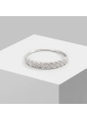 Bague "Java" Or blanc et Diamants