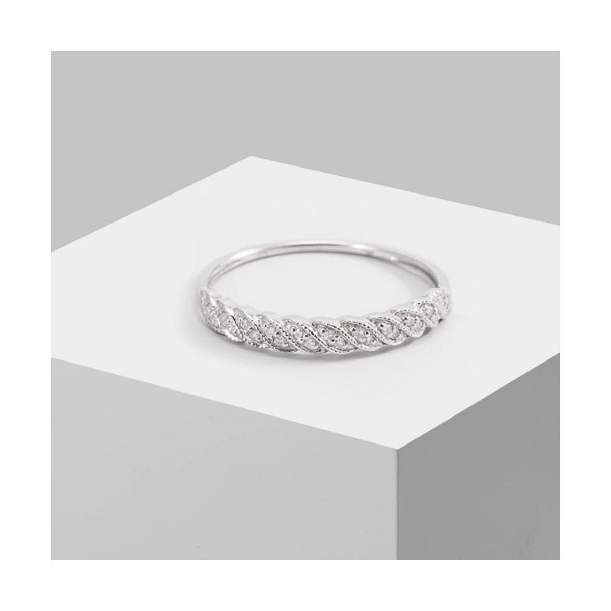 Bague "Java" Or blanc et Diamants Bague "Hanaé" Or blanc et Diamant