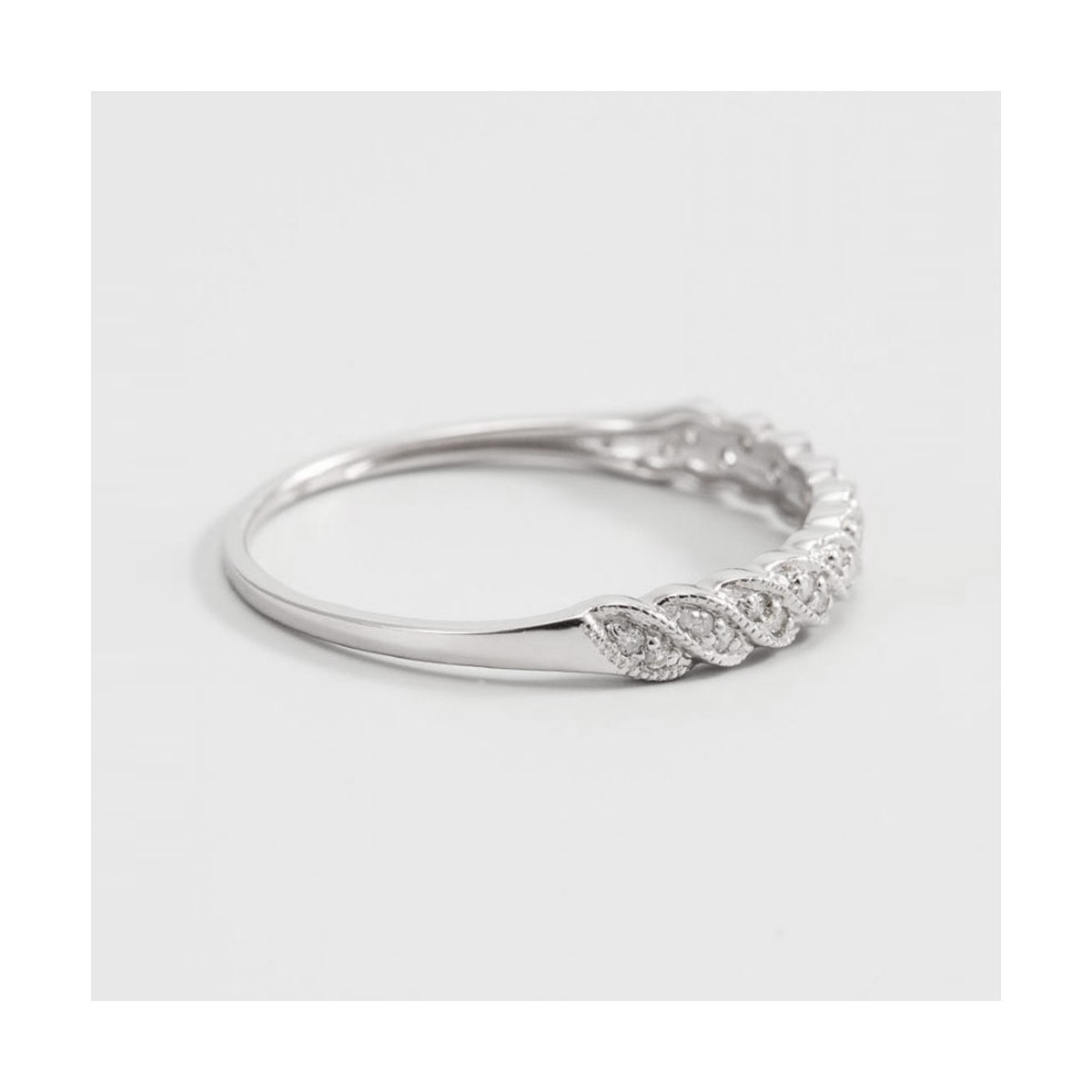 Bague "Java" Or blanc et Diamants Bague "Hanaé" Or blanc et Diamant