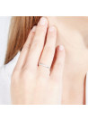 Bague "Java" Or blanc et Diamants
