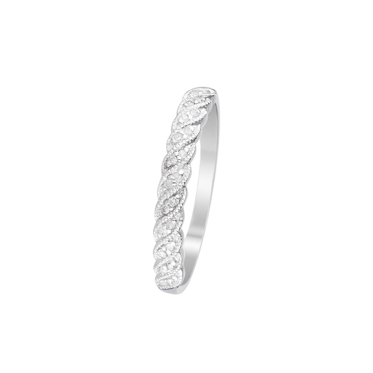 Bague "Java" Or blanc et Diamants Bague "Hanaé" Or blanc et Diamant