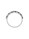 Bague "Princesse Grace Saphir" Or blanc et Diamants