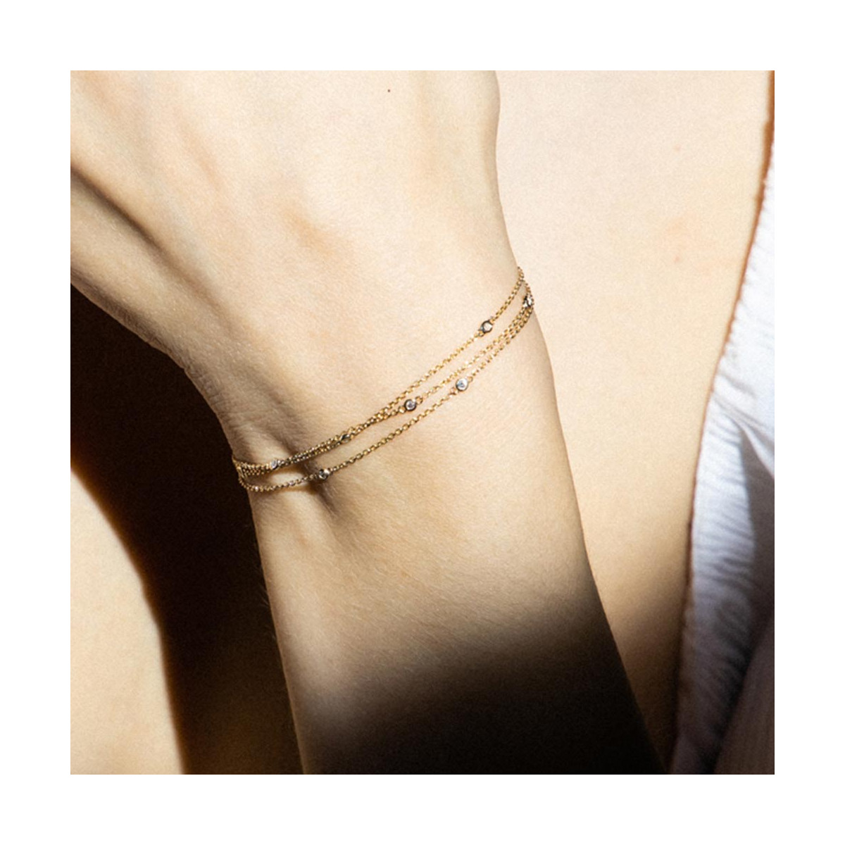 Bracelet Or Jaune et Diamant Bracelet Or Jaune et Diamant