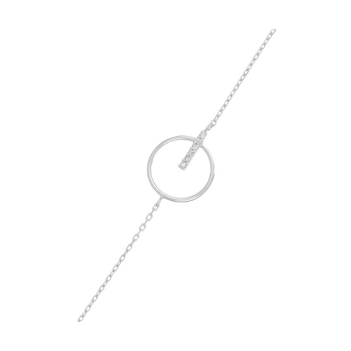 Bracelet Or Blanc et Diamant Bracelet "Salutaire" Or blanc et Diamant