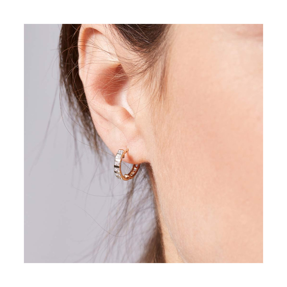 Boucles d'oreilles Or Jaune et Diamant Boucles d'oreilles "Gaie" Or jaune et Diamant