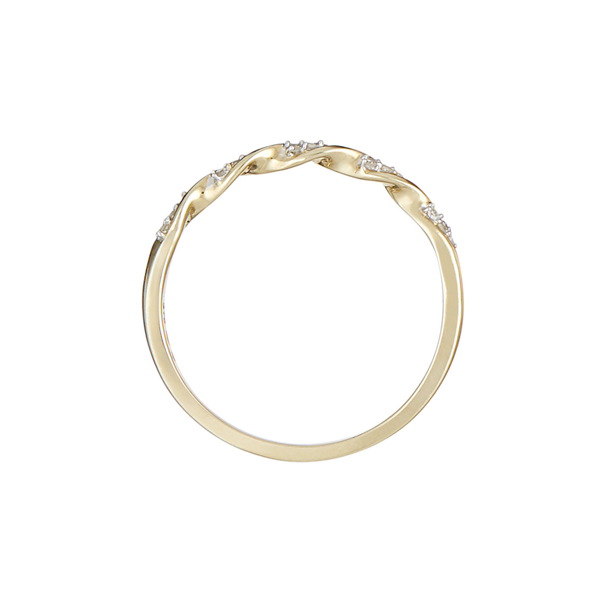 Bague Alliance "Eternelle" Or jaune et Diamants Bague "Câline" Or jaune et Diamant