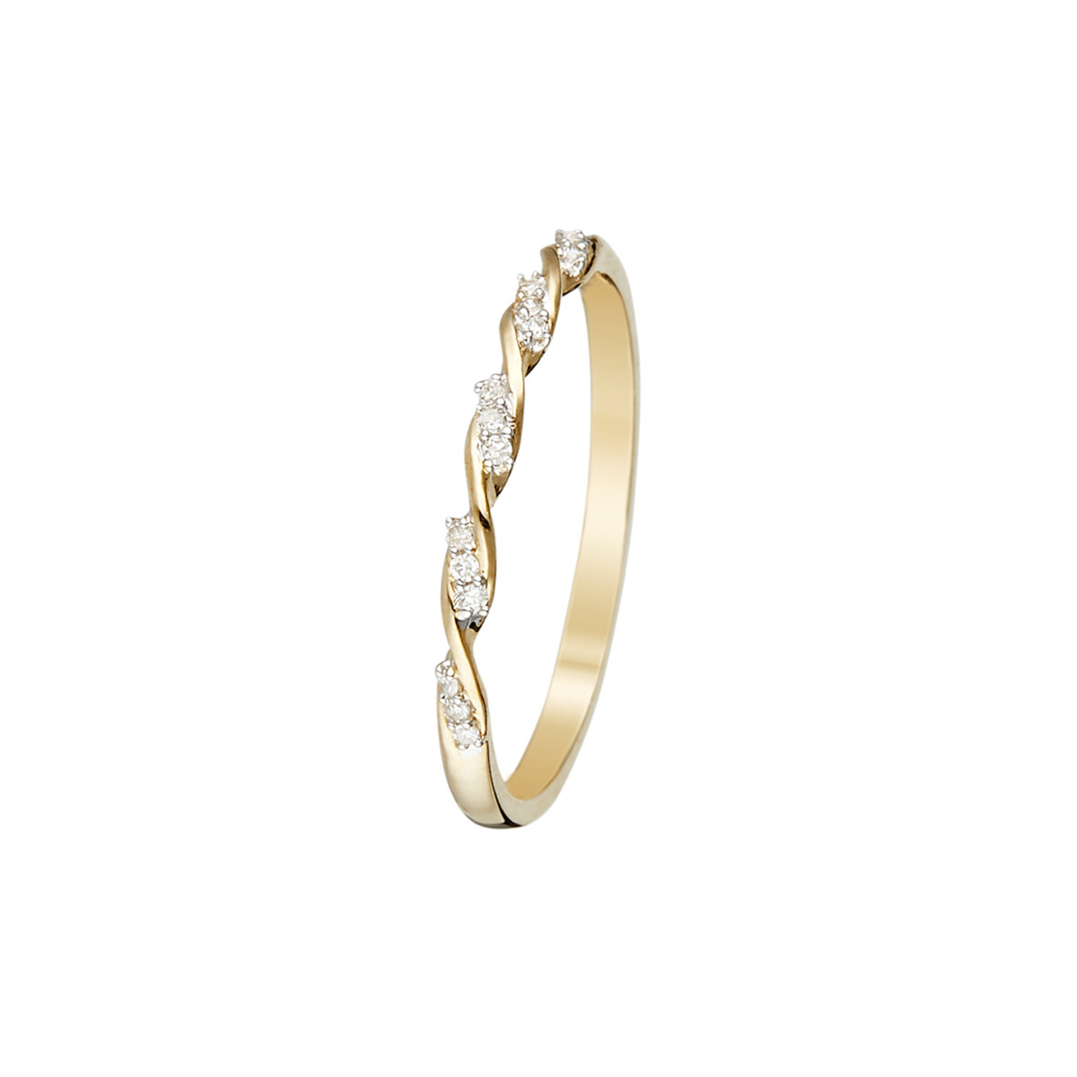 Bague Alliance "Eternelle" Or jaune et Diamants Bague "Câline" Or jaune et Diamant