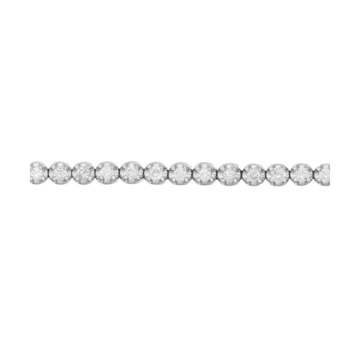 Bracelet Or Blanc et Diamant Bracelet Or Blanc et Diamant