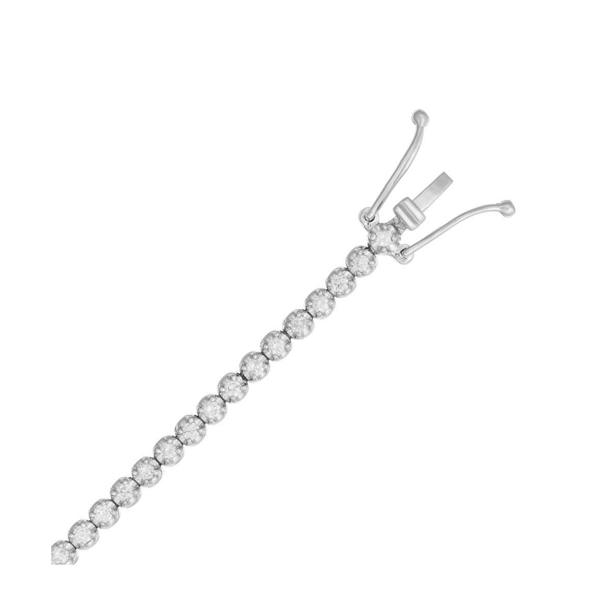 Bracelet Or Blanc et Diamant Bracelet Or Blanc et Diamant