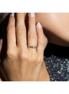 Bague "Joli Solitaire" Or blanc et Diamants