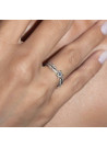Bague "Eclat Joli" Or blanc et Diamants